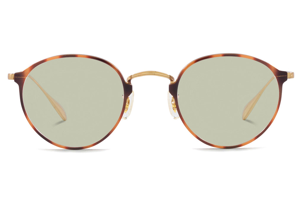 Oliver Peoples - Dawson (OV1144T) Sunglasses Tortoise/Brushed Gold with Green Wash Lenses