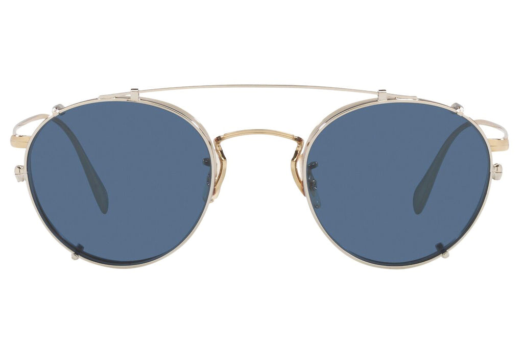 Oliver Peoples - Coleridge Clip (OV1186C) Silver with Blue Lenses