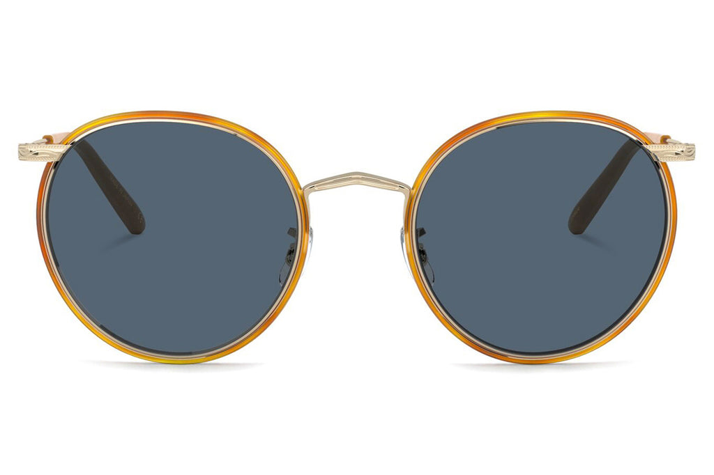 Oliver Peoples - Casson (OV1269ST) Sunglasses Soft Gold-Amber with Blue Lenses