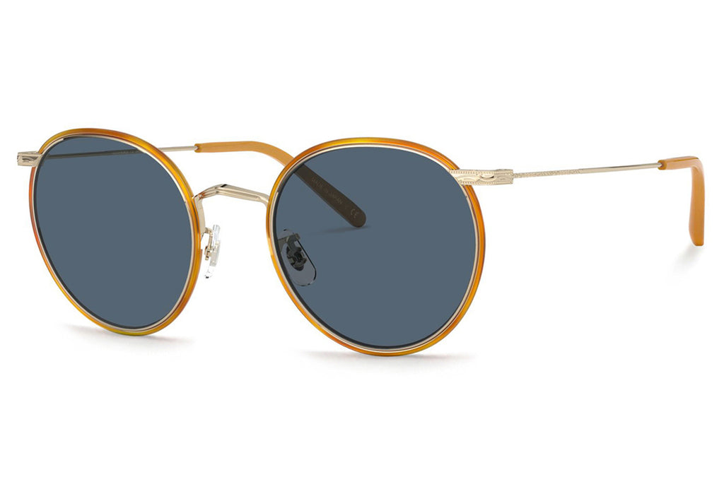 Oliver Peoples - Casson (OV1269ST) Sunglasses Soft Gold-Amber with Blue Lenses