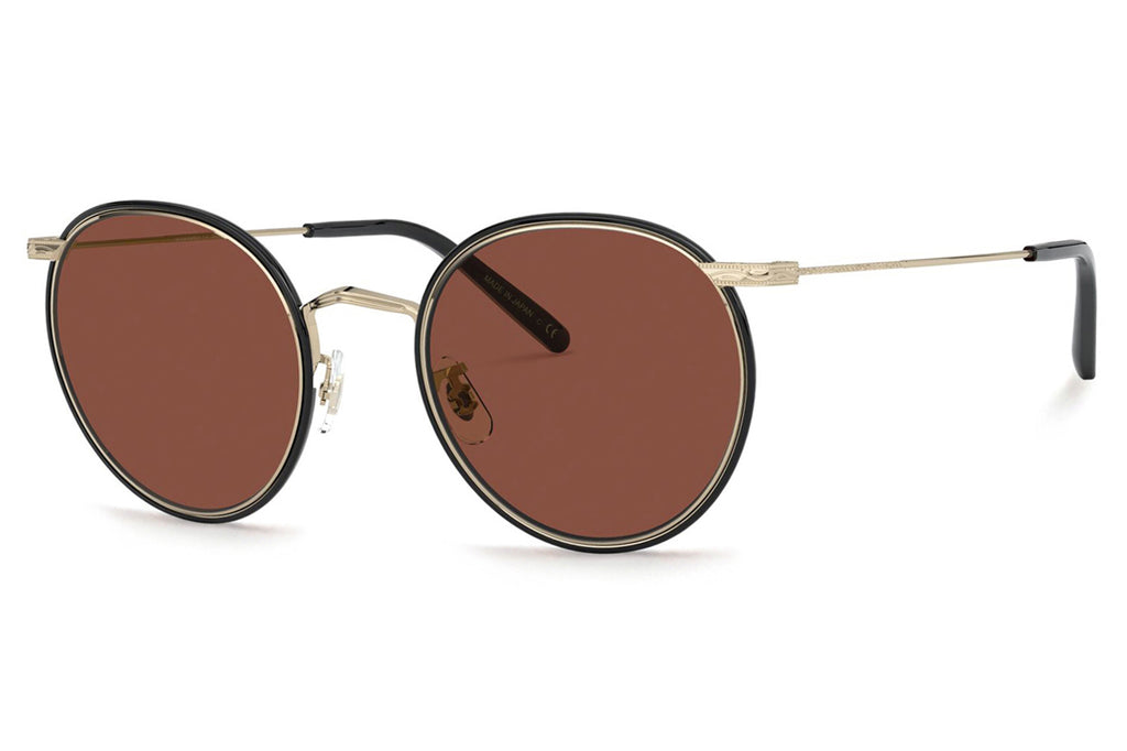 Oliver Peoples - Casson (OV1269ST) Sunglasses Soft Gold-Black with Rosewood Lenses