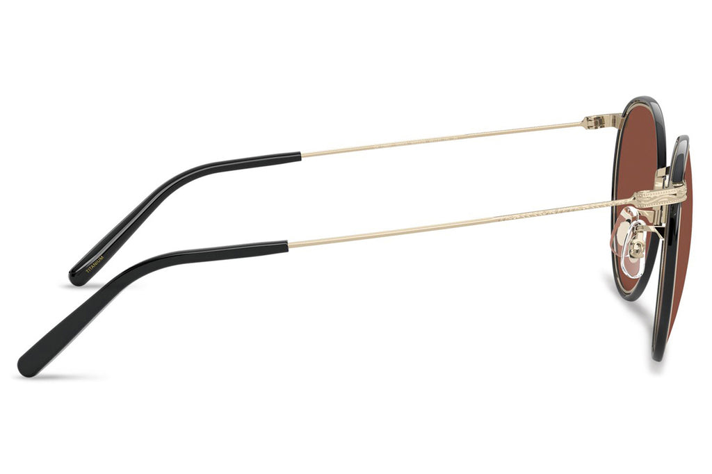 Oliver Peoples - Casson (OV1269ST) Sunglasses Soft Gold-Black with Rosewood Lenses