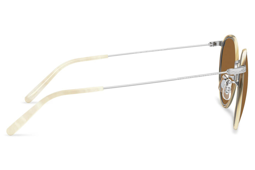 Oliver Peoples - Casson (OV1269ST) Sunglasses Silver-Beige Horn with True Brown Lenses