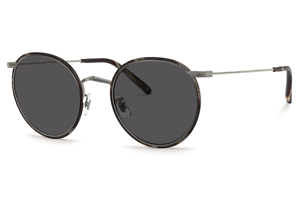 Oliver Peoples - Casson (OV1269ST) Sunglasses Pewter-Black Horn with Carbon Grey Lenses