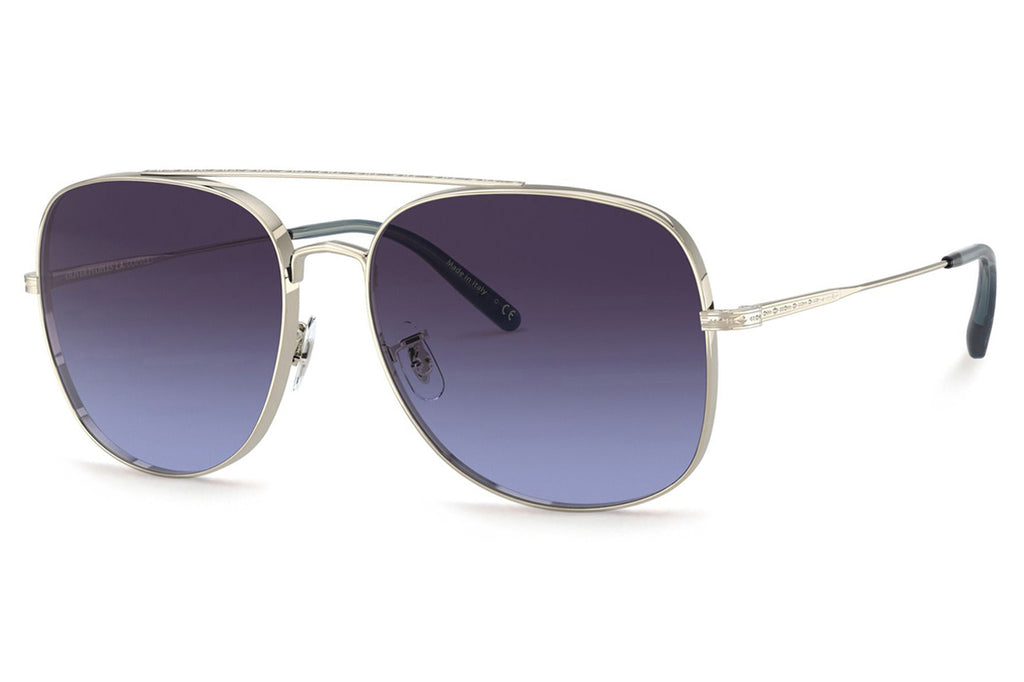 Oliver Peoples - Taron (OV1272S) Sunglasses Soft Gold with Dark Blue Gradient Lenses