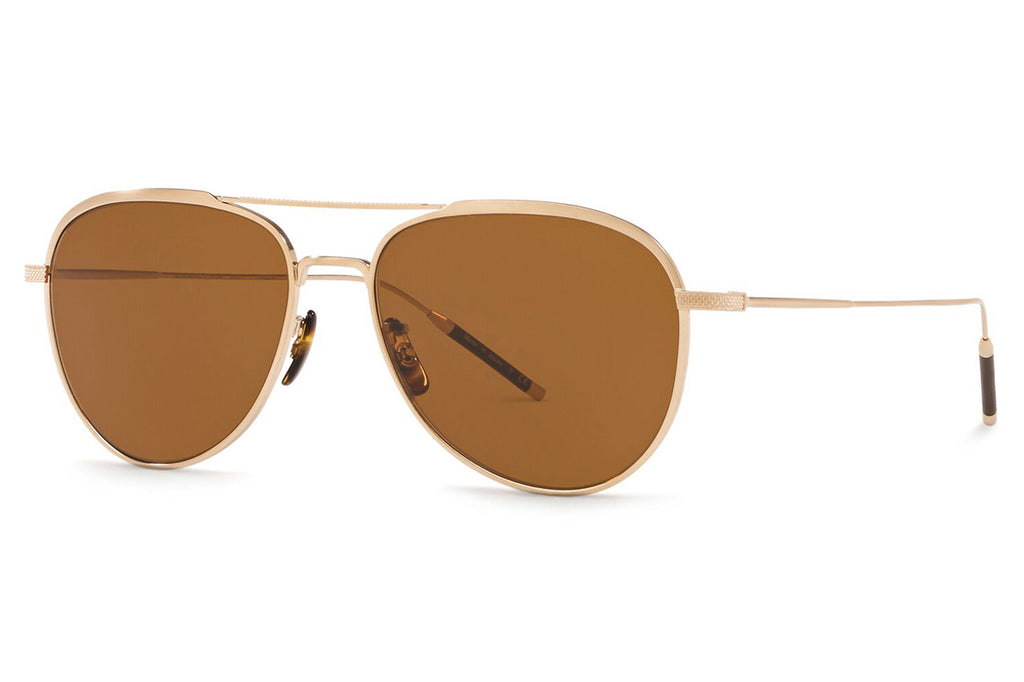 Oliver Peoples - Takumi 3 - TK3 (OV1276ST) Sunglasses Brushed Gold with True Brown Lenses