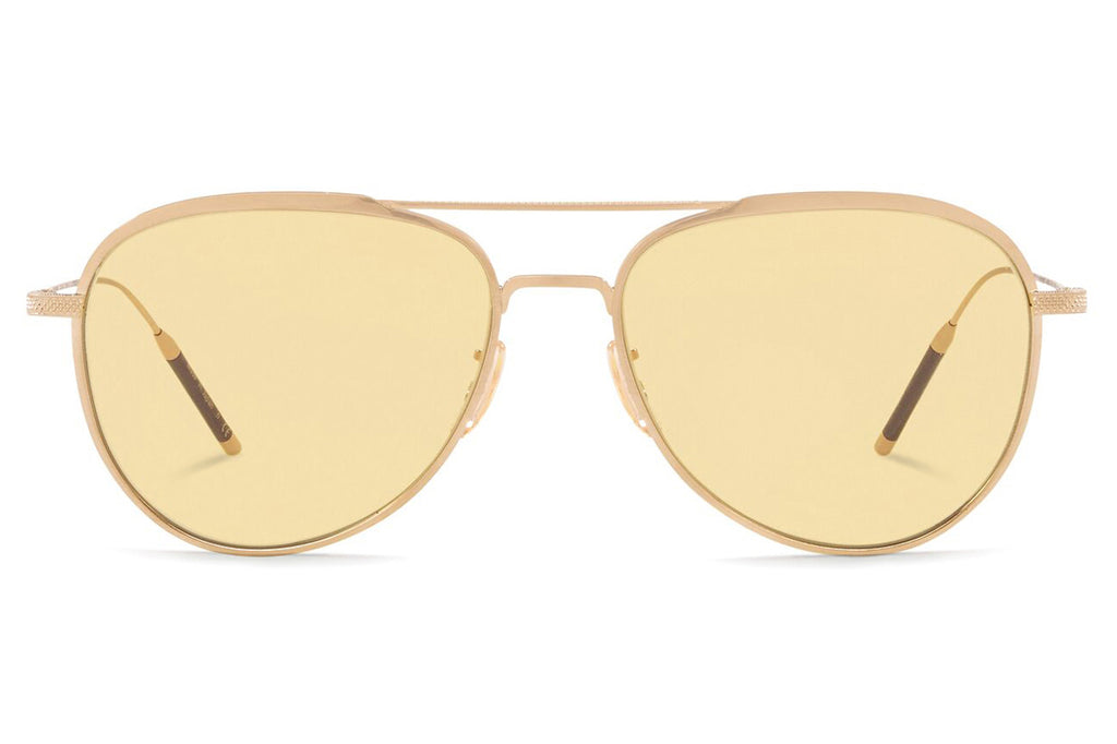 Oliver Peoples - Takumi 3 - TK3 (OV1276ST) Sunglasses Brushed Gold with Yellow Wash Lenses