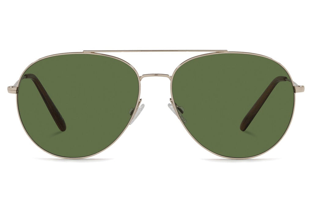 Oliver Peoples - Airdale (OV1286S) Sunglasses Soft Gold - Vibrant Bottle Green Lenses