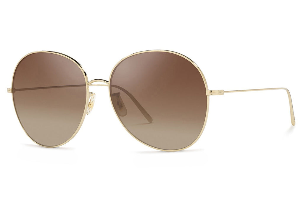 Oliver Peoples - Ysela (OV1289S) Sunglasses Soft Gold - Dark Brown Gradient Mirror