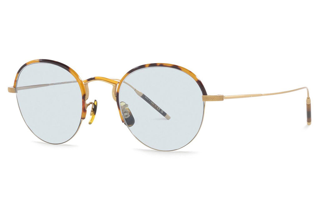 Oliver Peoples - Tk-6 (OV1290T) Sunglasses Gold with Blue Wash Lenses