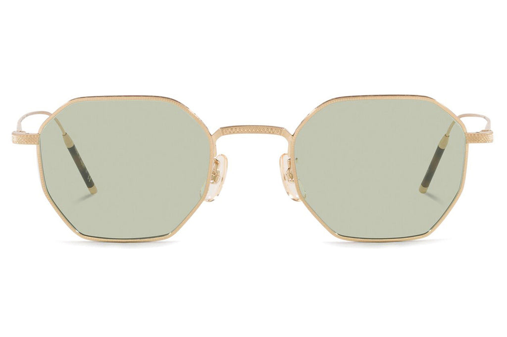 Oliver Peoples - TK-5 (OV1299T) Sunglasses Brushed Gold with Green Wash Lenses