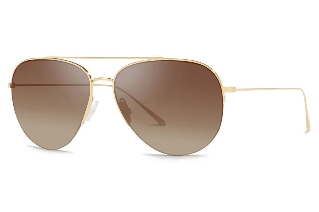 Oliver Peoples - Cleamons (OV1303ST) Sunglasses Gold with Dark Brown Gradient Mirror Lenses