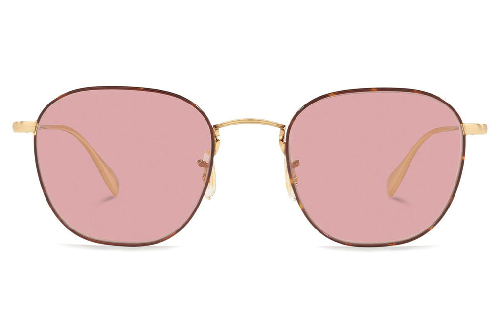 Oliver Peoples - Clyne (OV1305) Sunglasses Brushed Gold/Tortoise with Pink Wash Lenses
