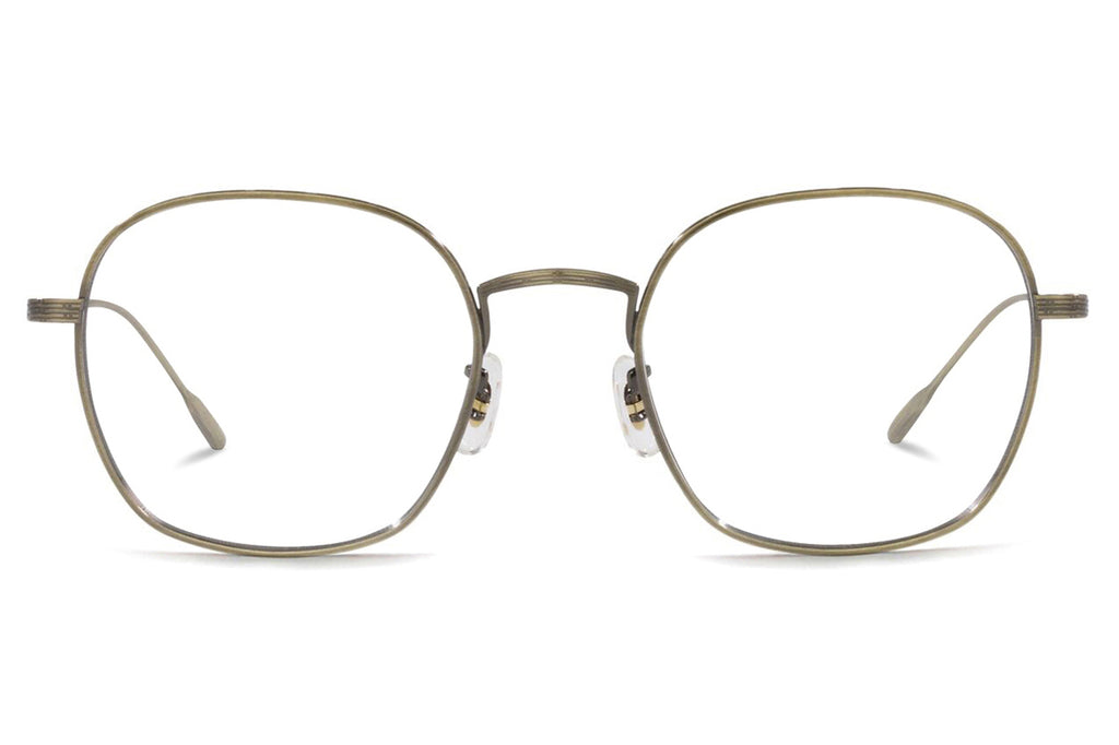 Oliver Peoples - Ades (OV1307ST) Eyeglasses Antique Gold with Blue Block Lenses