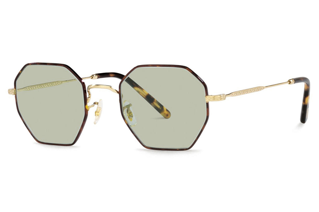 Oliver Peoples - Holender (OV1312) Sunglasses Gold with Green Wash Lenses