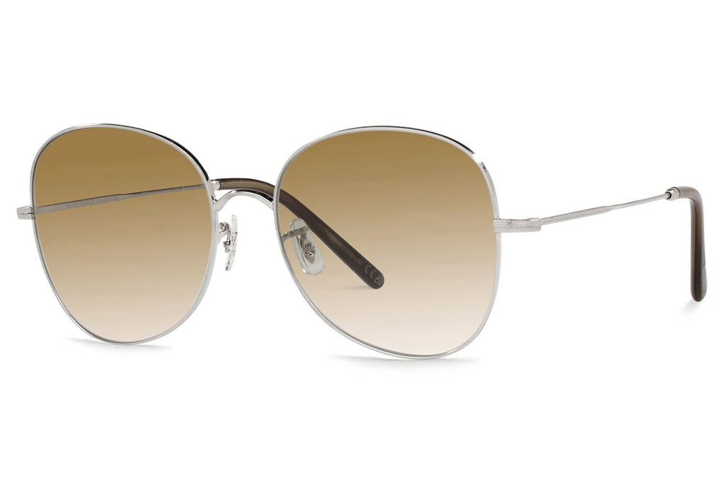 Oliver Peoples - Eliane (OV1313) Sunglasses Brushed Silver with Honey Gradient Lenses