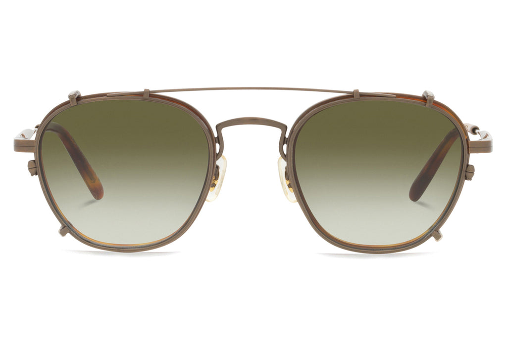 Oliver Peoples - Lilletto Clip (OV1316TC) Sunglasses Antique Gold with Olive Gradient Lenses