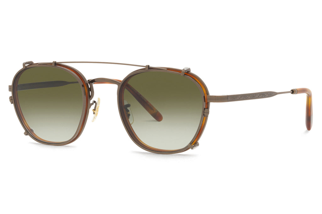 Oliver Peoples - Lilletto Clip (OV1316TC) Sunglasses Antique Gold with Olive Gradient Lenses
