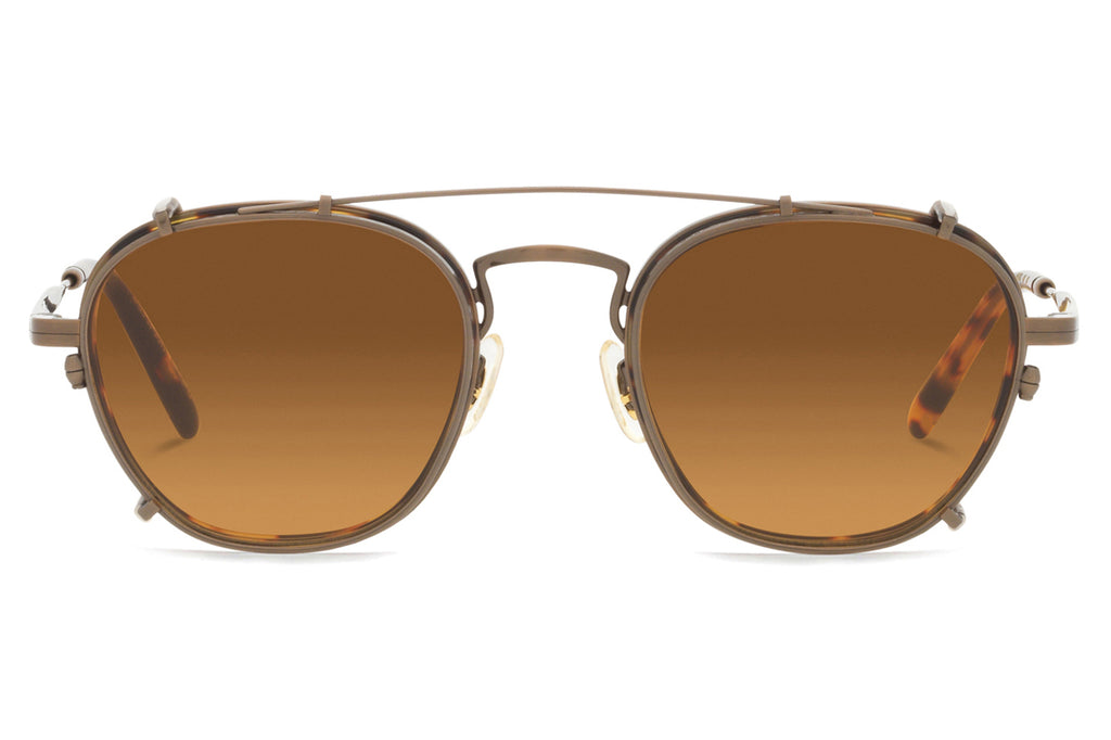 Oliver Peoples - Lilletto Clip (OV1316TC) Sunglasses Antique Gold with Cognac Gradient Lenses