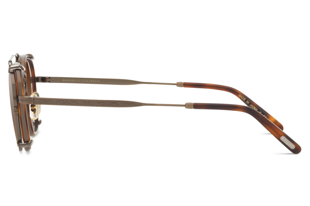 Oliver Peoples - Lilletto Clip (OV1316TC) Sunglasses Antique Gold with Dark Brown Gradient Lenses