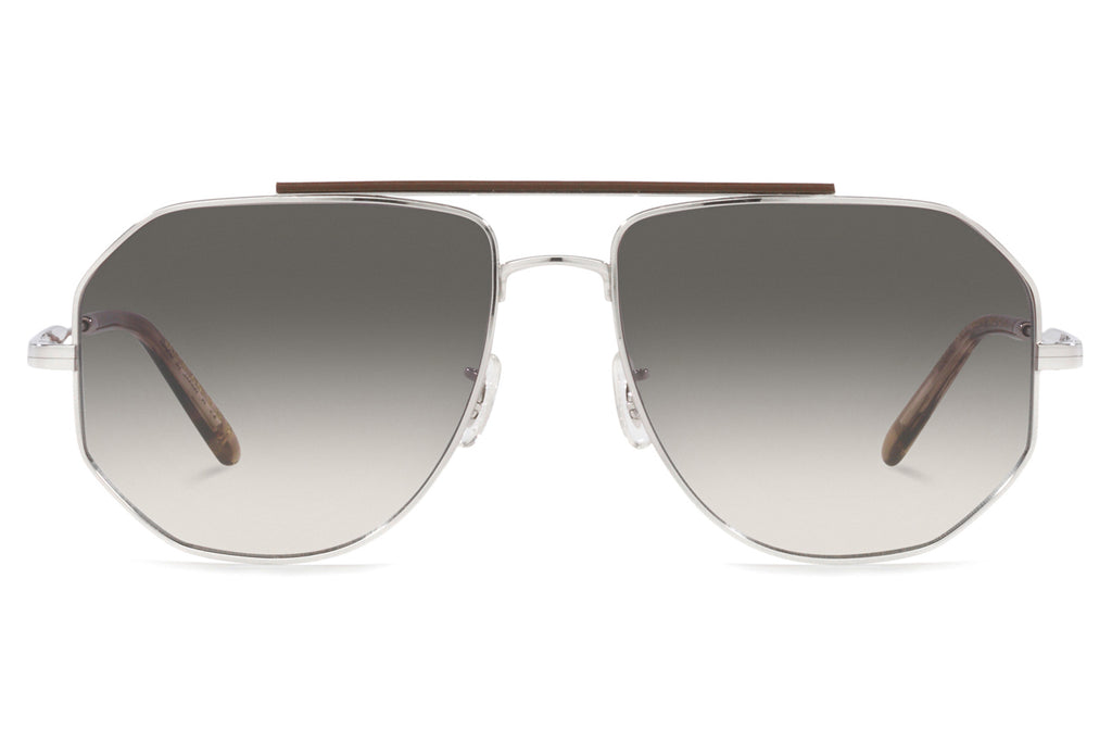 Oliver Peoples - Moraldo (OV1317ST) Sunglasses Silver with Light Shale Gradient Lenses