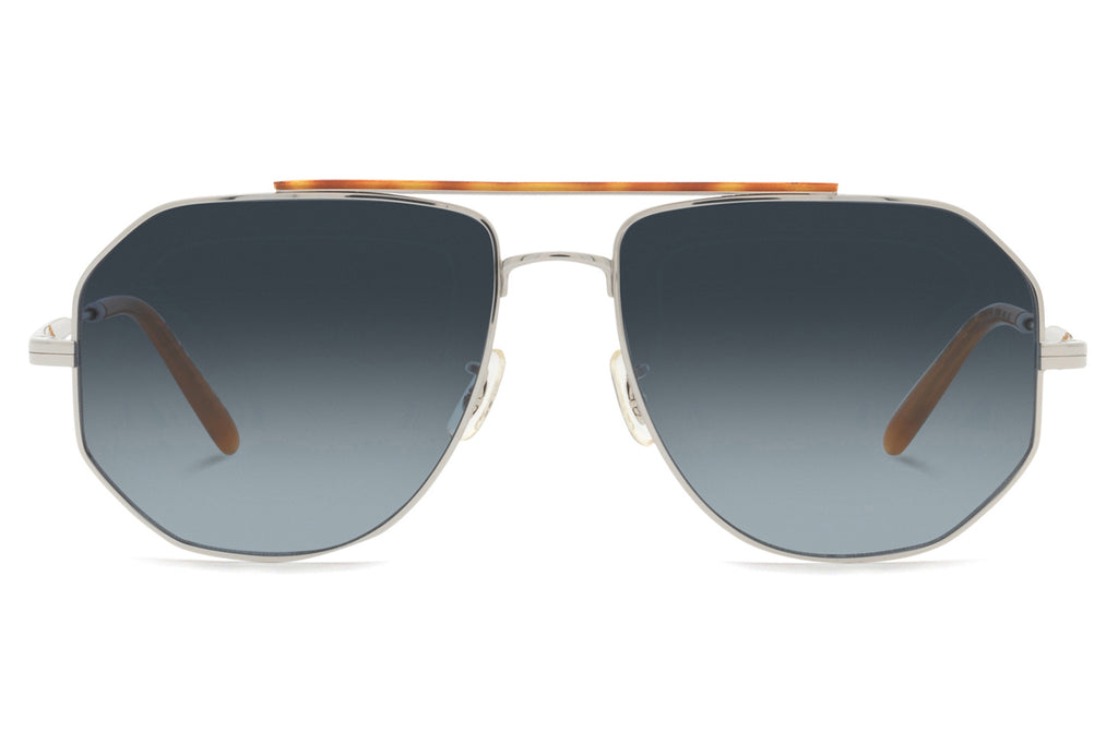 Oliver Peoples - Moraldo (OV1317ST) Sunglasses Silver with Blue Gradient Lenses