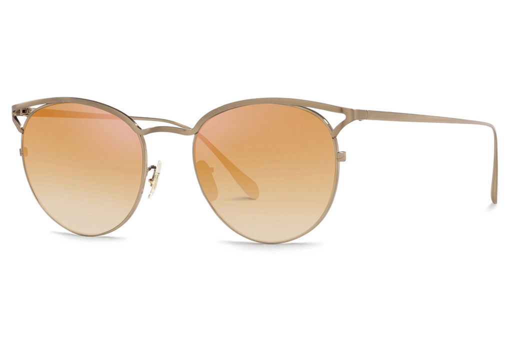 Oliver Peoples - Aviara (OV1319T) Sunglasses Brushed Gold with Coral Gradient Lenses