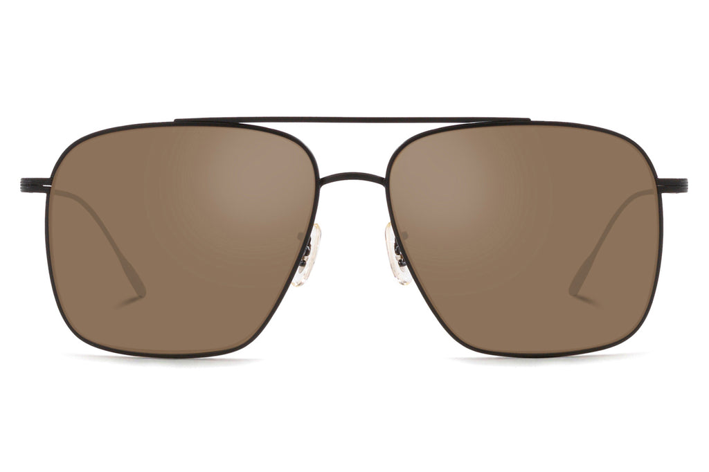 Oliver Peoples - Dresner (OV1320ST) Sunglasses Matte Black with Cognac Mirror Lenses