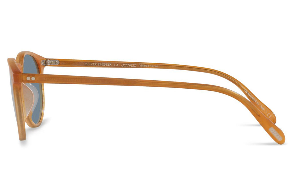 Oliver Peoples - Riley Sun (OV5004SU) Sunglasses Semi Matte Amber Tortoise with Cobalto Lenses