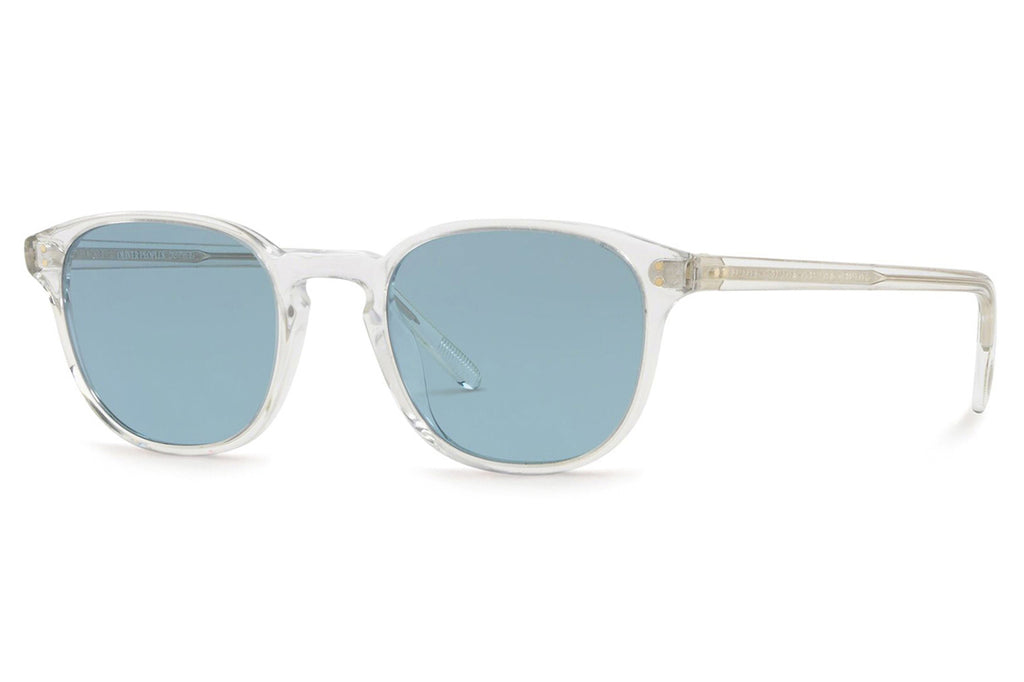 Oliver Peoples - Fairmont (OV5219S) Sunglasses Crystal with Azure Mirror Blue Lenses