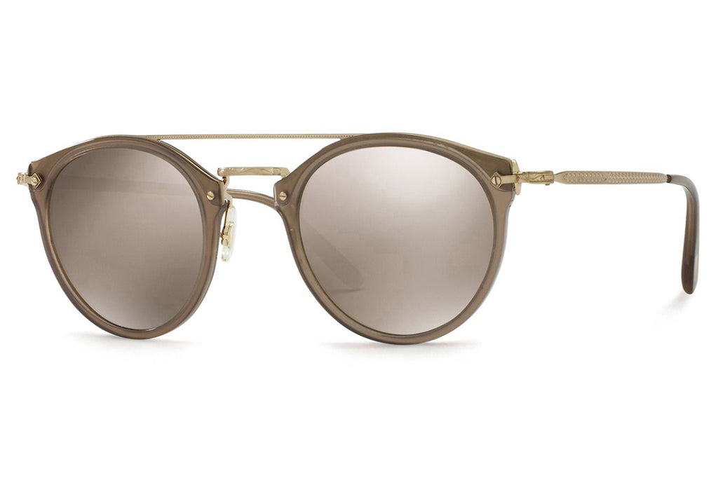 Oliver Peoples - Remick (OV5349S) Sunglasses Taupe-Brushed Gold with Light Brown Mirror Gold Lenses