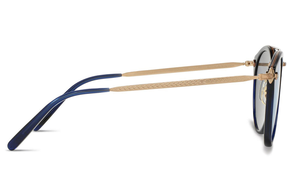 Oliver Peoples - Remick (OV5349S) Sunglasses Denim-Brushed Rose Gold with Dark Blue Mirror Blue 