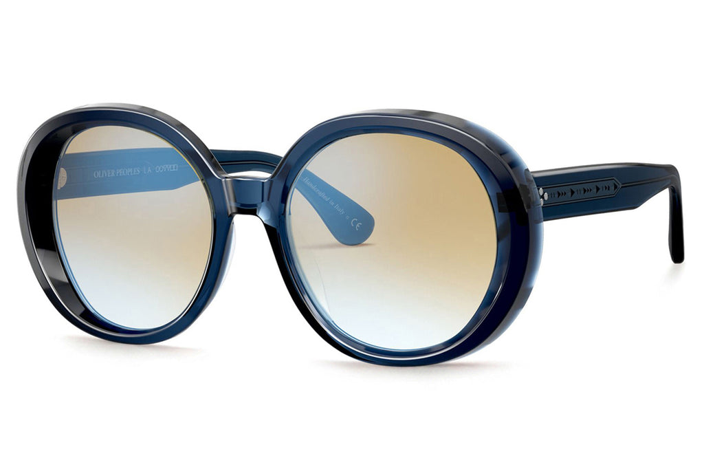 Oliver Peoples - Leidy (OV5426SU) Sunglasses Bright Navy with Yellow Gradient Mirror Lenses
