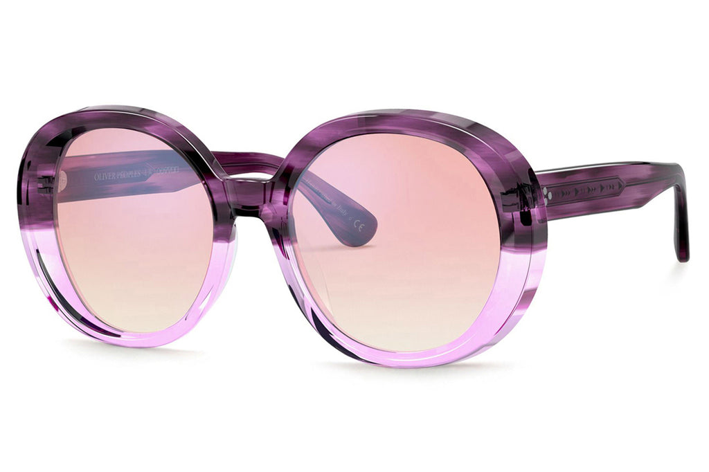 Oliver Peoples - Leidy (OV5426SU) Sunglasses Jacaranda Gradient with Soft Pink Gradient Mirror Lenses