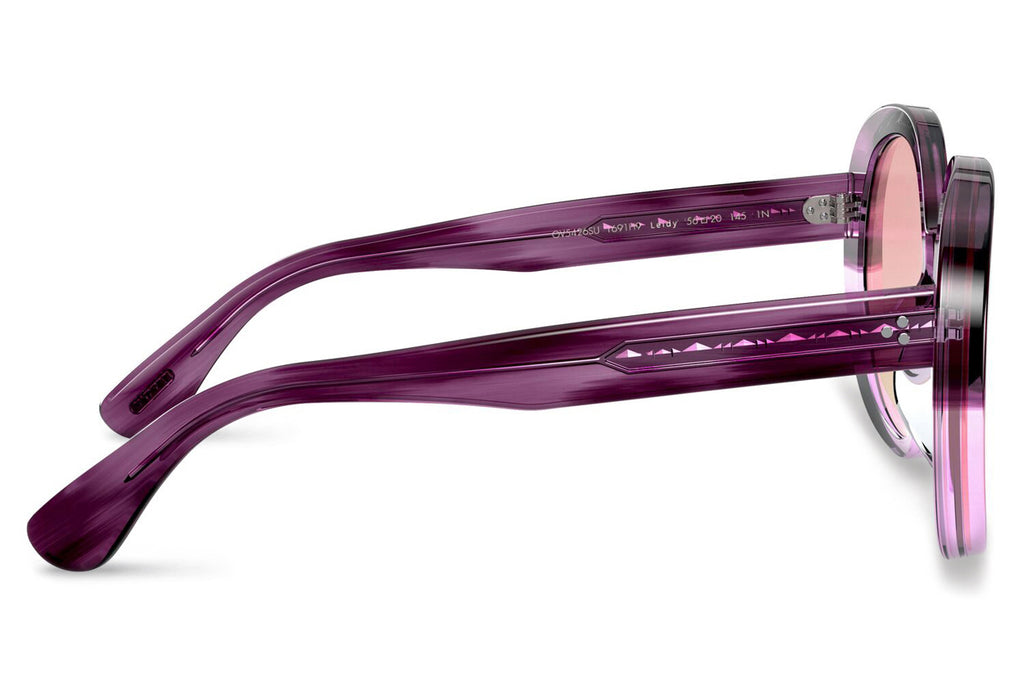 Oliver Peoples - Leidy (OV5426SU) Sunglasses Jacaranda Gradient with Soft Pink Gradient Mirror Lenses