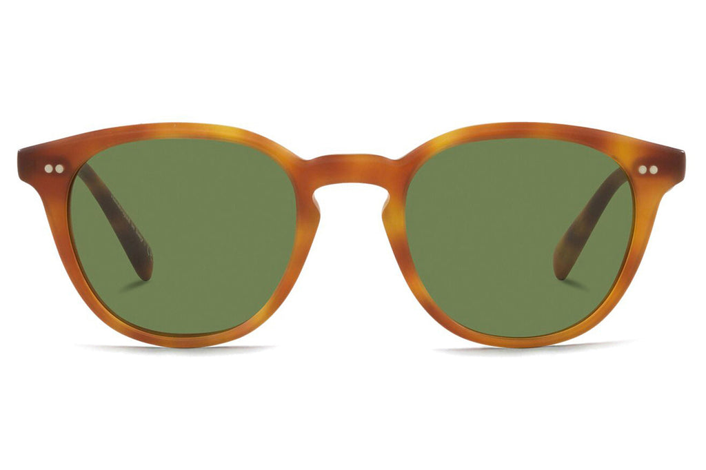Oliver Peoples - Desmon (OV5454SU) Sunglasses Semi Matte LBR with Vibrant Green Lenses