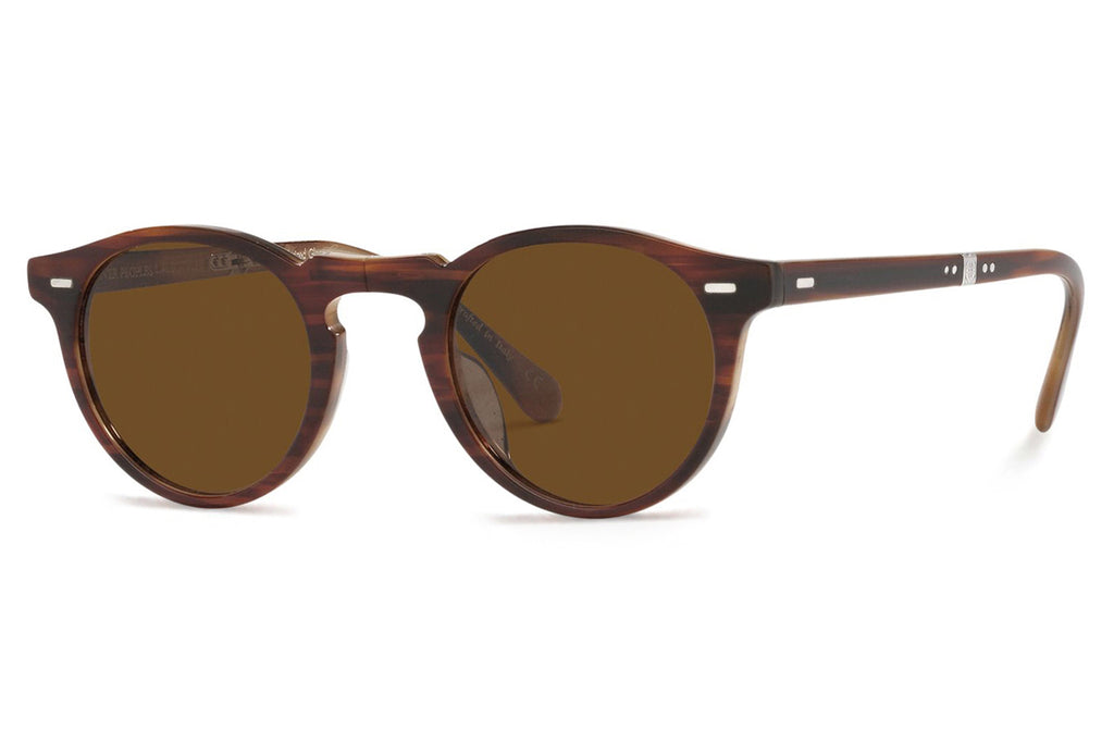 Oliver Peoples - Gregory Peck 1962 (OV5456SU) Sunglasses Amaretto/Striped Honey - True Brown Polar