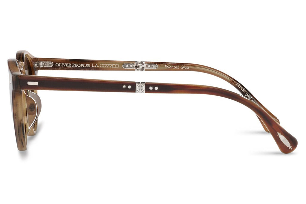 Oliver Peoples - Gregory Peck 1962 (OV5456SU) Sunglasses Amaretto/Striped Honey - True Brown Polar