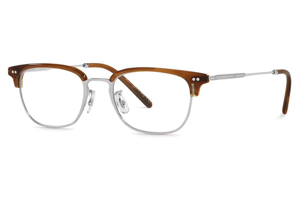 Oliver Peoples - Kesten (OV5468) Eyeglasses Brushed Silver/Raintree