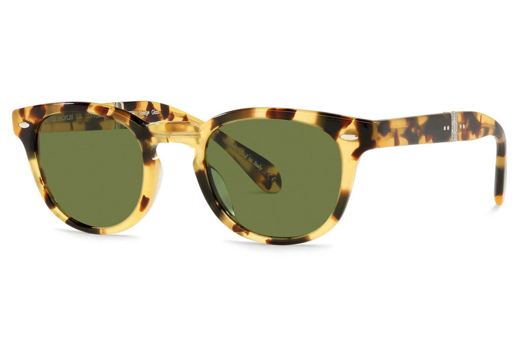 Oliver Peoples - Sheldrake 1950 (OV5471SU) Sunglasses YTB with Green C Lenses