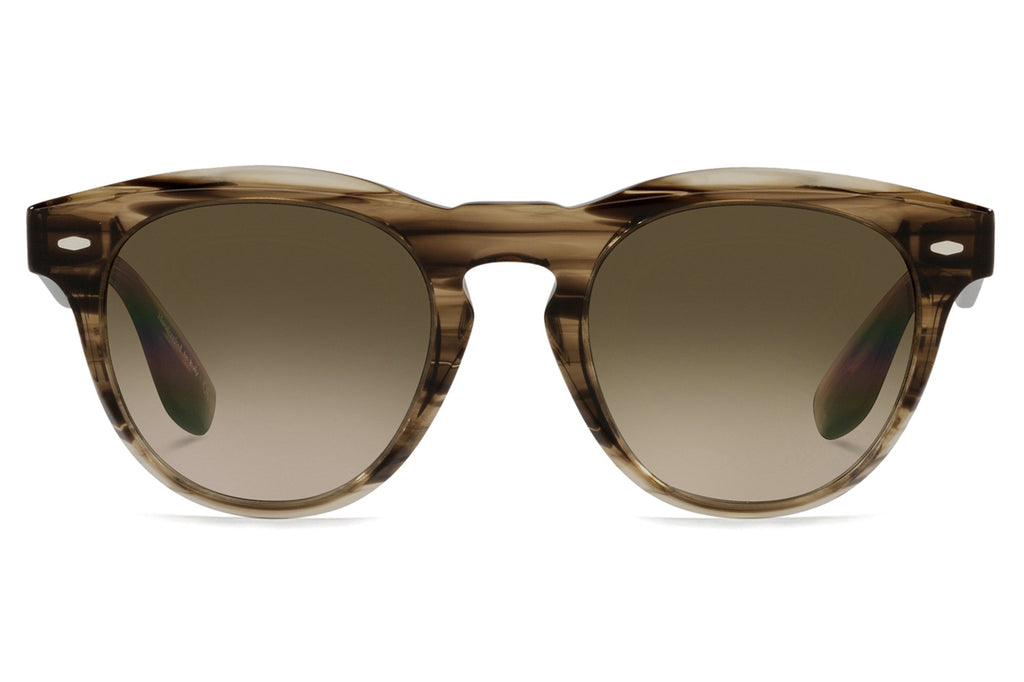 Oliver Peoples - Nino (OV5473SU) Sunglasses Olive Smoke with Chrome Olive Photochromic Lenses