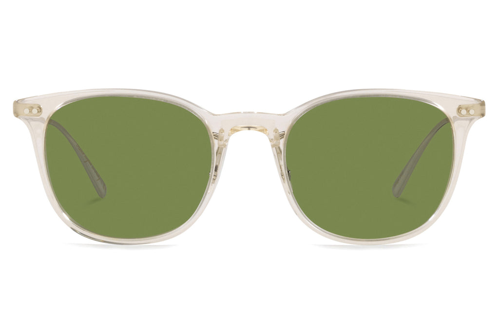 Oliver Peoples - Gerardo (OV5482S) Sunglasses Buff/Brushed Silver with Green C Lenses