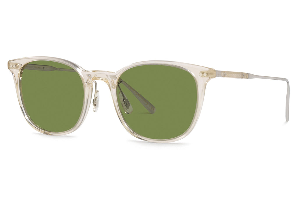 Oliver Peoples - Gerardo (OV5482S) Sunglasses Buff/Brushed Silver with Green C Lenses