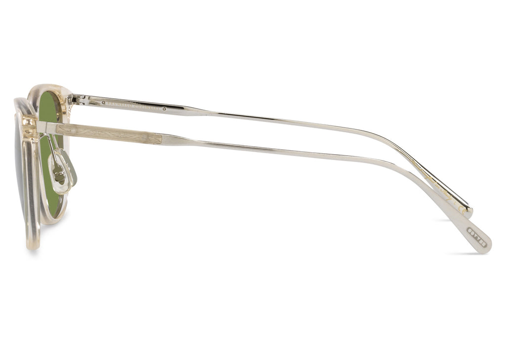 Oliver Peoples - Gerardo (OV5482S) Sunglasses Buff/Brushed Silver with Green C Lenses