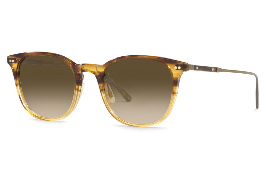 Oliver Peoples - Gerardo (OV5482S) Sunglasses Canarywood Gradient/Antique Gold with Brown Lenses