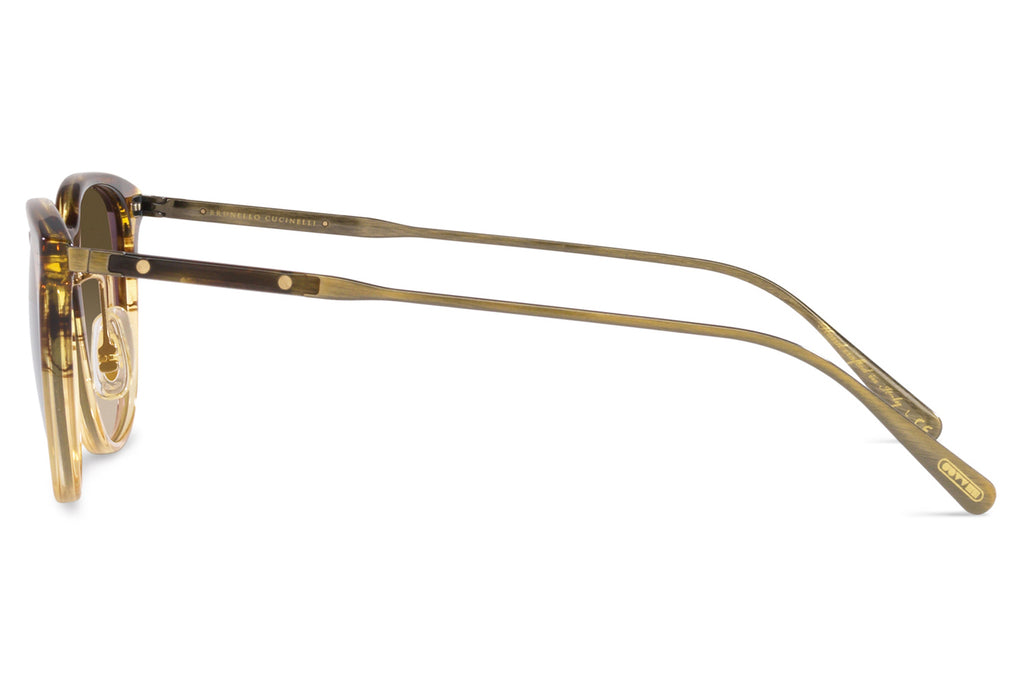 Oliver Peoples - Gerardo (OV5482S) Sunglasses Canarywood Gradient/Antique Gold with Brown Lenses