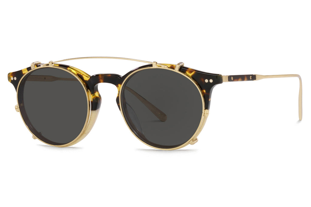 Oliver Peoples - Eduardo (OV5483M) Sunglasses DTB/Beige Silk/Brushed Gold with Grey Lenses