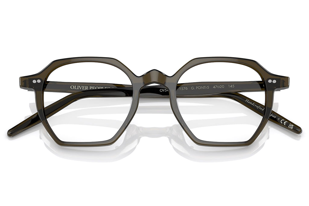 Oliver Peoples - G. Ponti-5 (OV5489U) Eyeglasses Dark Military with Brown Lenses