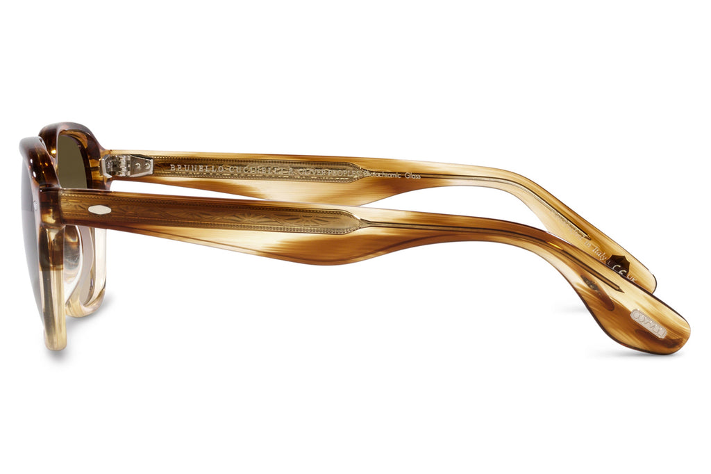 Oliver Peoples - Griffo (OV5499SU) Sunglasses Honey VSB with Chrome Olive Photochromic Lenses