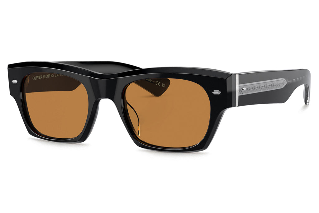 Oliver Peoples - Kasdan (OV5514SU) Sunglasses Black with Cognac Lenses